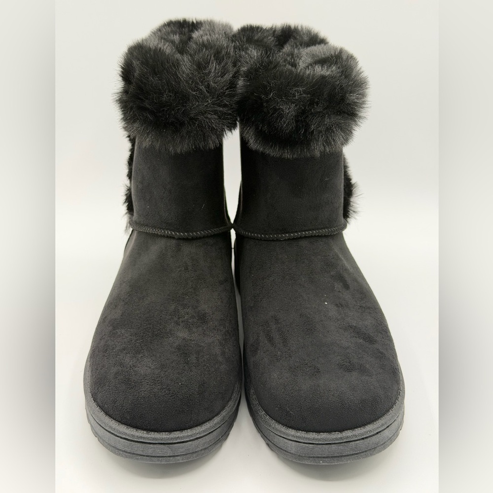 Brand New Women's SO Paulina Black Faux Fur-Lined Winter Boots Size 8.5 - Picture 3 of 15